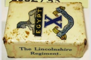 Lincolnshire, World War One Artwork, Matchbox holder designed to resemble a book - Copy
