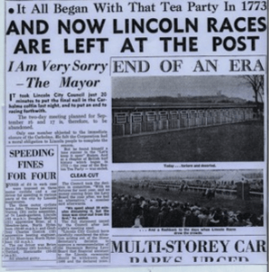 The Echo reports on the announcement of the end of racing at Lincoln which was relocated to Doncaster Racecourse.